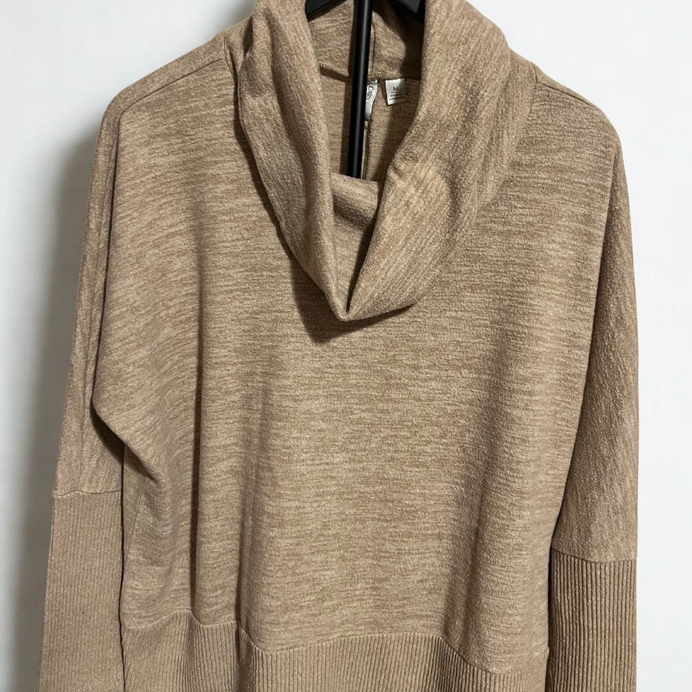 Cato Hooded Cowl‑Neck Knit Sweater – Size XL